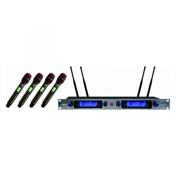 Audio Design Pro pmu d404r true diversity microfoni ricaricabili