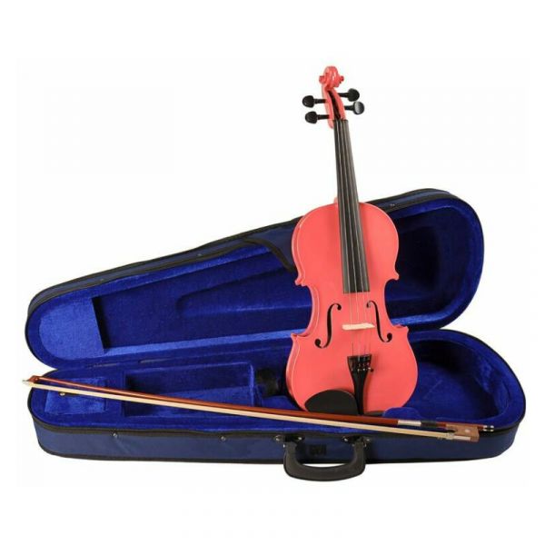 Leonardo set violino 3/4, rosa, settato e pronto per suonare