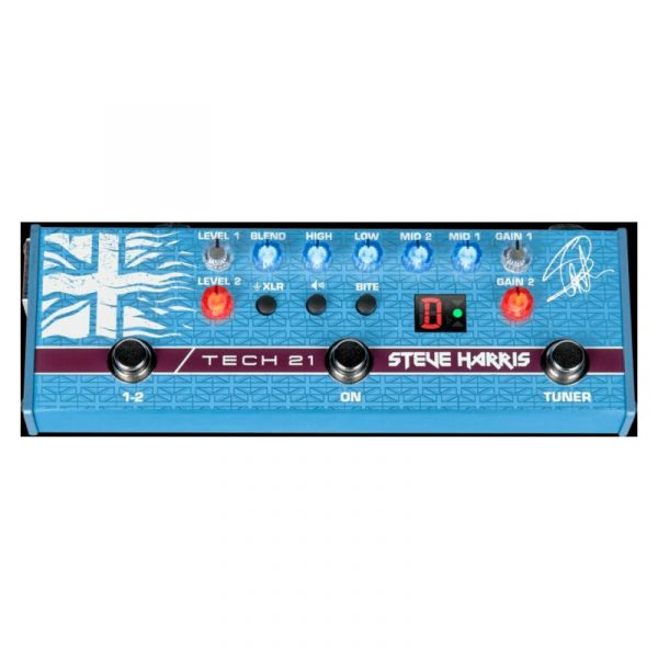 Tech21 sh1 - steve harris signature pedal - preamplificatore per basso