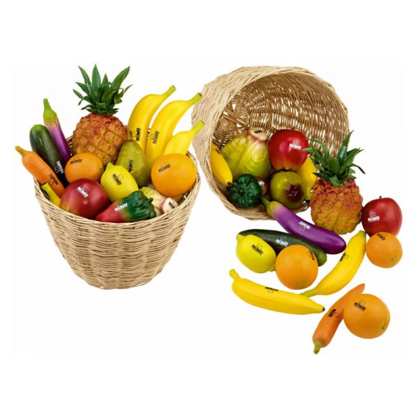 Nino Percussion shaker frutta e vegetali assortiti cad.