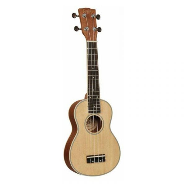 Korala ukulele soprano, abete, colore natural