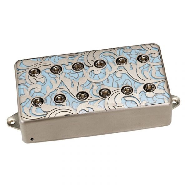 DiMarzio utopia bridge ''f-spaced'' - satin nickel + blue powder - dp289fsnlb