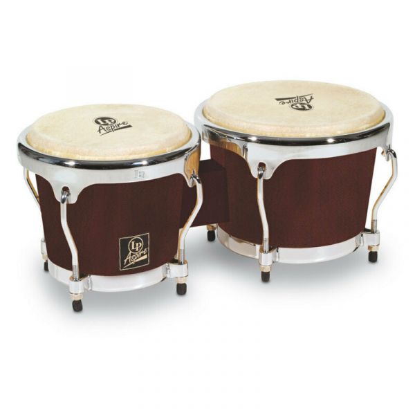 Latin Percussion bongos aspire lpa601dw dark wood