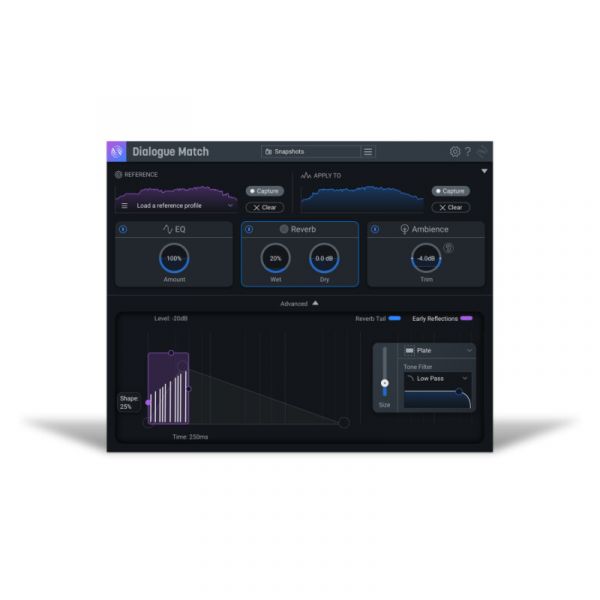 iZotope dialogue match: crossgrade da qualsiasi prodotto standard o advanced
