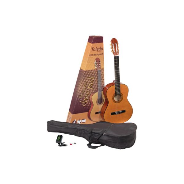 Toledo guitar pack classico 4/4 con borsa e accessori