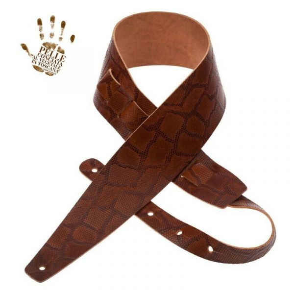 Magrabo' holes hc embossed snake marrone 8 cm