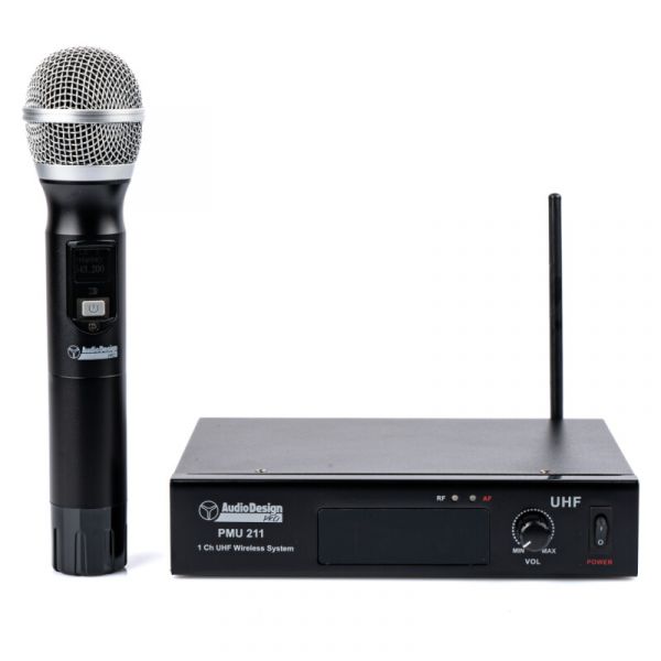 Audio Design Pro pmu 211 radiomicrofono uhf 1 ch. - microfono a gel
