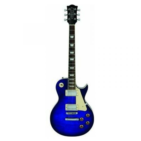 Eko Guitars vl-480 see thru blue quilted