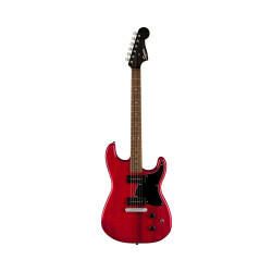 Fender squier paranormal strat-o-sonic crimson red trans