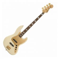 Fender squier 40th ann. jazz bass gold edition ow usato