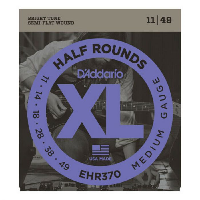 Daddario ehr370 half rounds, jazz light, 11-49