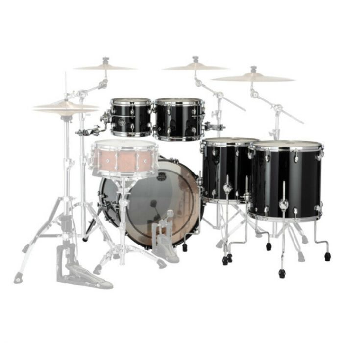 Mapex se628xbpb saturn evolution birch workhorse 5 pezzi piano black