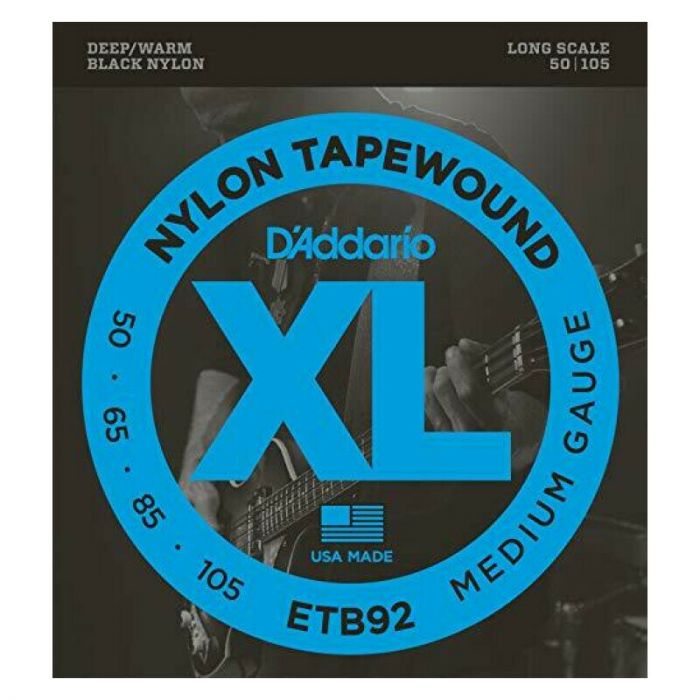 Daddario etb92 tapewound bass, medium, 50-105, long scale