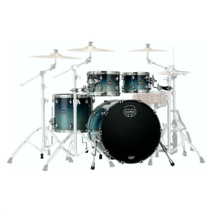 Mapex sr529xurj saturn new rock fast 4 pezzi teal blue fade