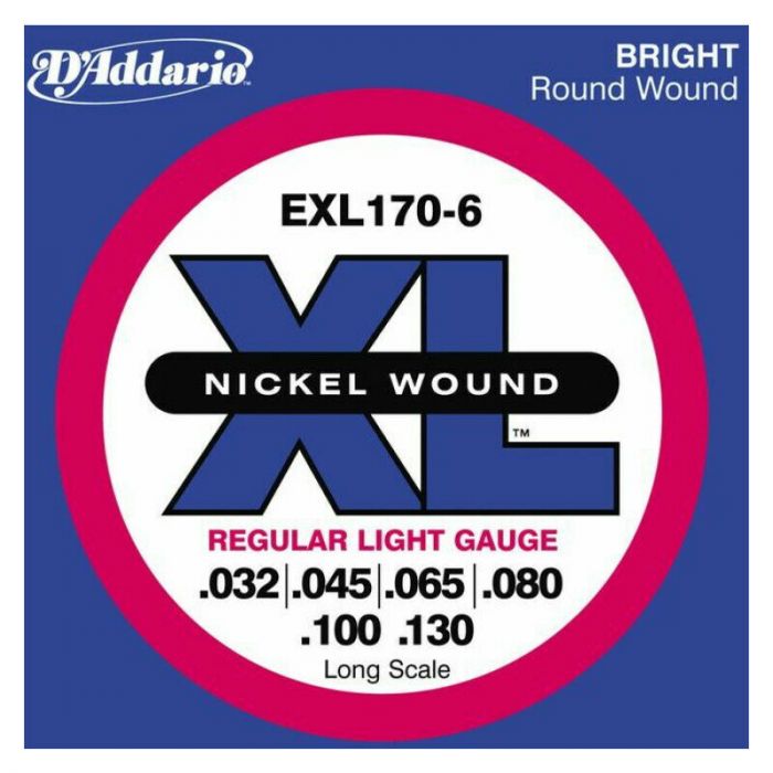 Daddario exl170-6 long scale 6-string 32-130