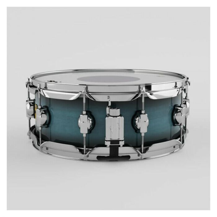 Drum Sound fury 145.5 maple snare drum petrol burst