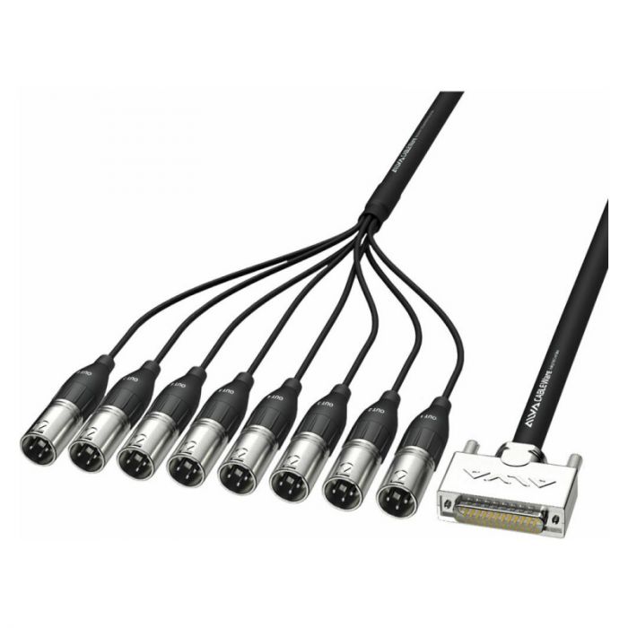Alva ao25-8xpro3 d-sub 25  8 x xlr3 maschio 3m