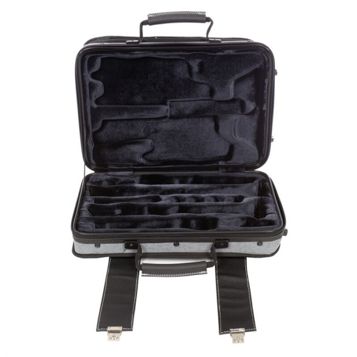 Bam bam custodia per 2 clar.sib/a hightech grey fl.
