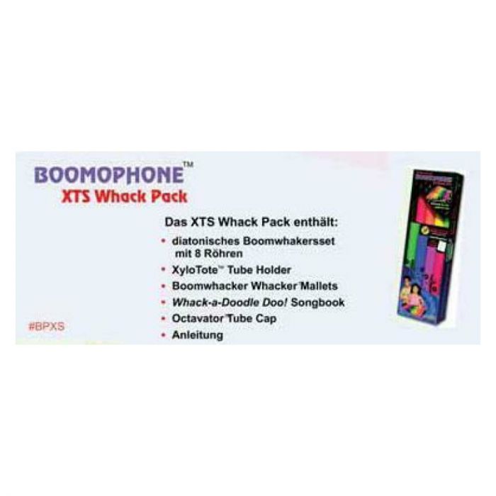 Boomwhackers bw1010 boomophone xts kit: set diatonico, sacca xi