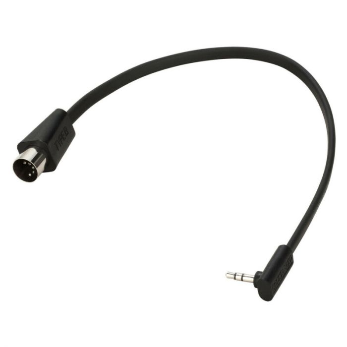 RockBoard cavo flat mini trs/midi type a black 30cm