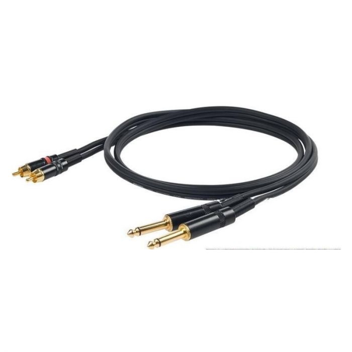 Proel chlp310lu5 2 rca maschio - 2 rca femmina mt.5