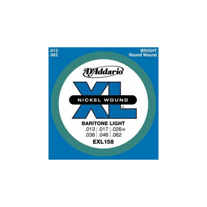 D'addario exl158 baritone guitar light 13-62 - foto 1