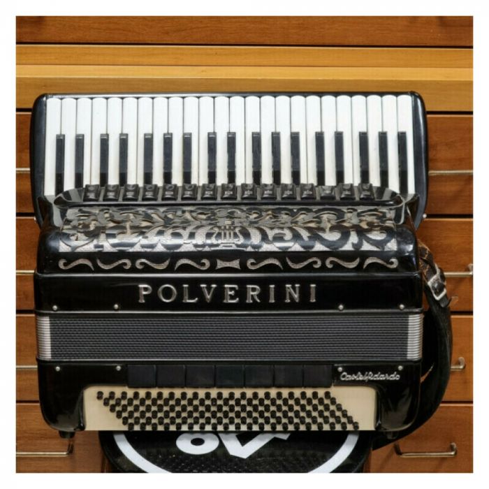 Polverini fisarmonica 120b 4/5 con piccolo 15+7 nera
