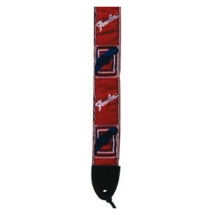 Fender monogrammed strap red/white/blue