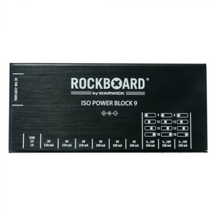RockBoard power block iso 9 iec alimentatore