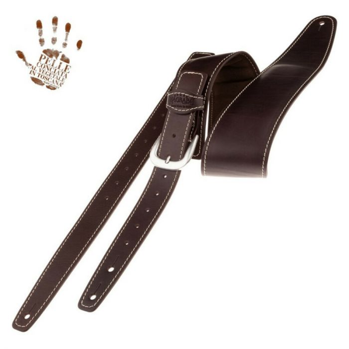 Magrabo single buckle os padded core ebano 7,5 cm fibbia classic argento - foto 2