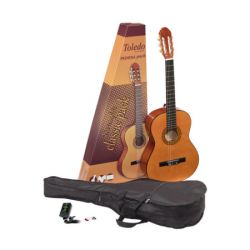 Toledo guitar pack classico 4/4 con borsa e accessori